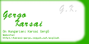 gergo karsai business card
